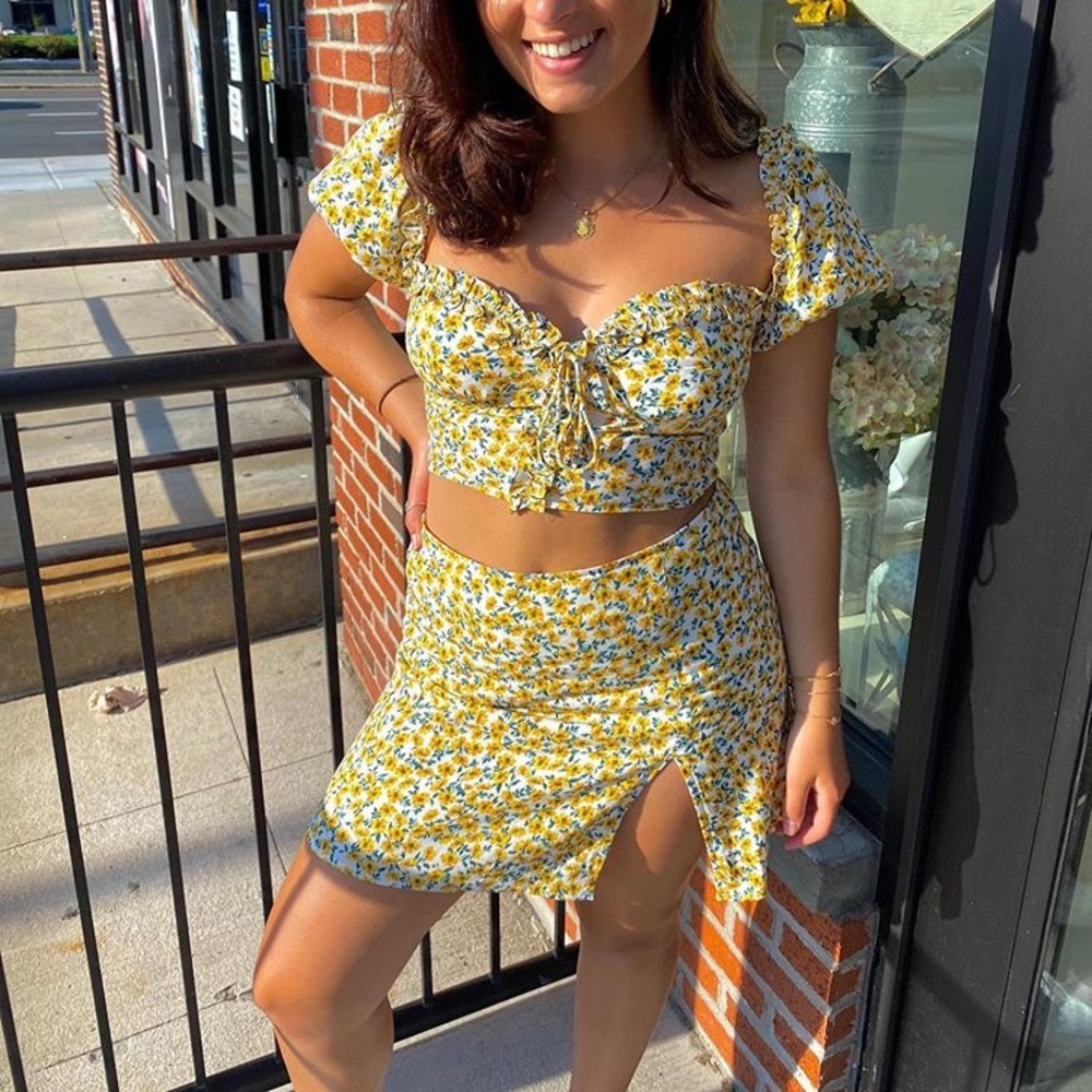 Floral crop top
